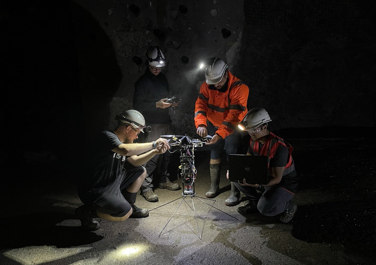 A massive thank you to the Prometheus drone team for their hard work and dedication on the latest drone trials carried out in the UK. 
<a href="/networkrail/">Network Rail</a> <a href="/ThalesUK/">Thales UK</a> <a href="/OfficialUoM/">The University of Manchester</a> <a href="/BristolUni/">University of Bristol</a> <a href="/RoyalHolloway/">Royal Holloway</a> #CallenLenz <a href="/innovateuk/">Innovate UK</a> 
#reconfigurable #drones #mines #slam #underground #survey