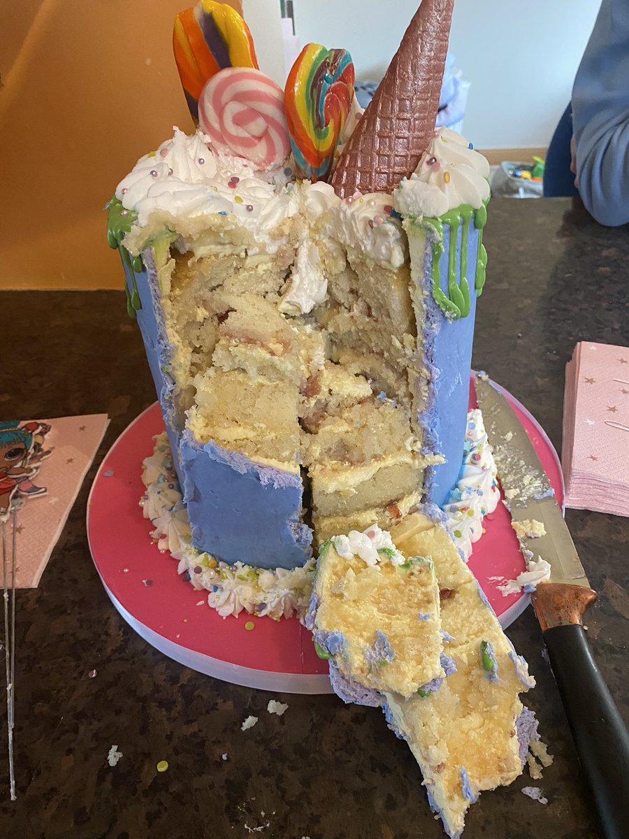 catcamp1's tweet photo. Surely £145 cakes aren’t supposed to collapse. Apparently it’s not worth a refund as @3dcakesuk are not responsible once you collect your cake! 😡 https://t.co/JhIxBFATiq