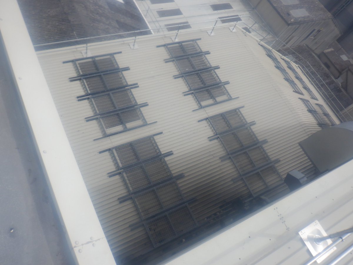 PracticalRoofCo's tweet image. Complete upgrade of the roof level H&amp;amp;S systems/equipment at a site in Leominster completed this month. Installed safety wires, guardrails, Katt ladders, bespoke steps, skylight guards etc. Creating a safe route across the site at height. #roofing #construction #healthandsafety