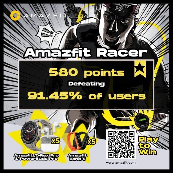 sra1solomon's tweet photo. Amazfit Racer
Compete and win big prizes!
 https://t.co/UO7L2woSmN
#AmazfitRacer
@TechnicalGuruji 
@iamprasadtech 
@MKBHD https://t.co/d9ik8Hx2nv