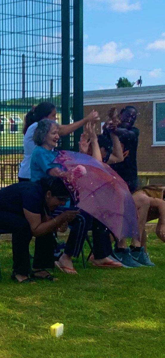 Year6KJAR's tweet photo. Year 6 very much enjoyed their Enrichment Week, which culminated in the glorious summer sunshine with a ‘Splat The Teacher’ and water fight session! We wish all of the children well next year in Year 7 and look forward to hearing about your future successes on the Senior Site! https://t.co/UM8tfVPytk