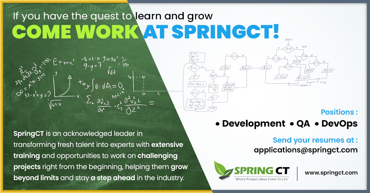 SpringCTI's tweet photo. We are Hiring!

#freshers #jobs #hiring #career #development #QA #devops https://t.co/2wTceBp1Qj