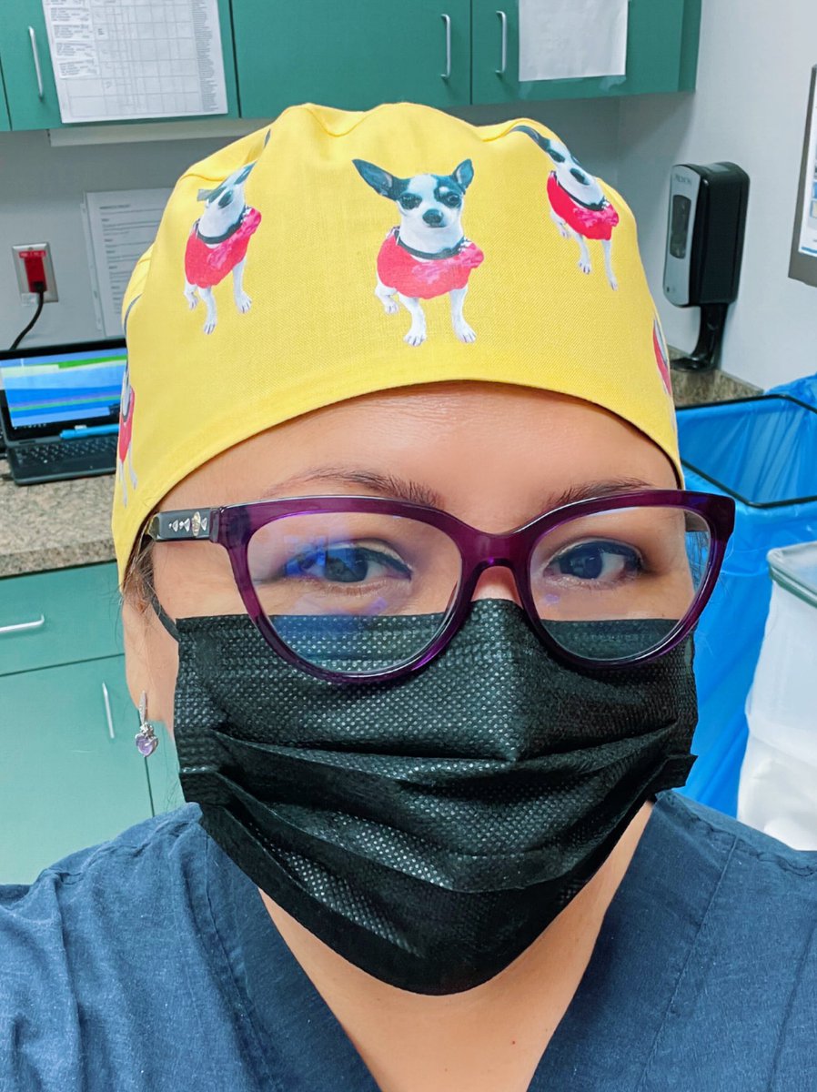 USCcreations's tweet photo. ✨🤩Happy Friday everyone! 🤩✨
Our founder, Carolina 💜 is wearing our custom printed picture scrub cap! 

These are a customer favorite! 💜
➡️You upload the image you would like printed on your scrub cap. 
➡️You choose the color of your cap. 
➡️Personalization and Terrycloth. https://t.co/SkdLvh0Vsp