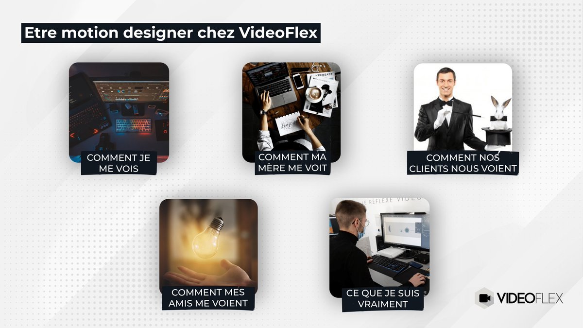 Être motion designer ce n'est pas ce que vous croyez... la réponse en image 🤗

Et vous ? Quelle perception en avez-vous ? 

Découvrez notre équipe VideoFlex 👉swll.to/q3nD5A
#motiondesign #caricature
