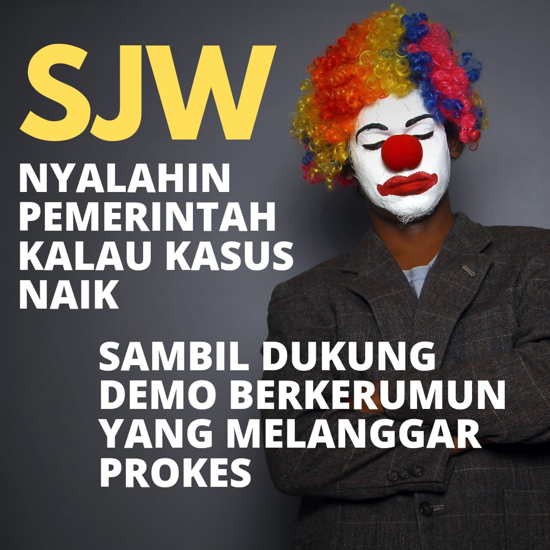 Logika kalian sudah terbaca. Kalian teriak teriak pemerintah gagal tanganin covid padahal dibelakangnya ajakin SJW sama Mahasiswa bayaran buat turun ke jalan, ujung2nya klo ada klaster baru nyalahin pemerintah lagi
#BongkarBiangRusuh
#BacotPartaiMangkrak