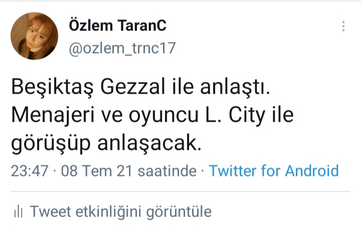 ozlem_trnc17's tweet photo. An itibariyle Oyuncunun tek şartı olan Şampiyonlar Ligi şansımız neredeyse kalmadığı için oyuncu Beşiktaş ile anlaştı... https://t.co/5qpATM9b8v