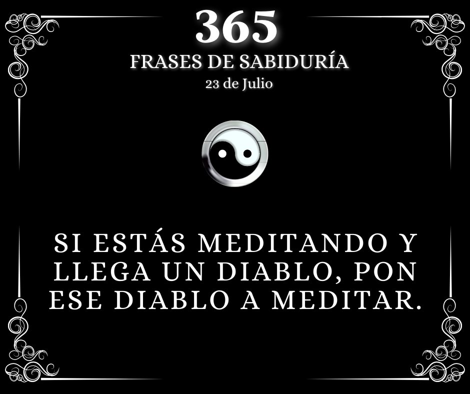 alejodorowsky's tweet image. Si estás meditando y llega un diablo, pon ese diablo a meditar.