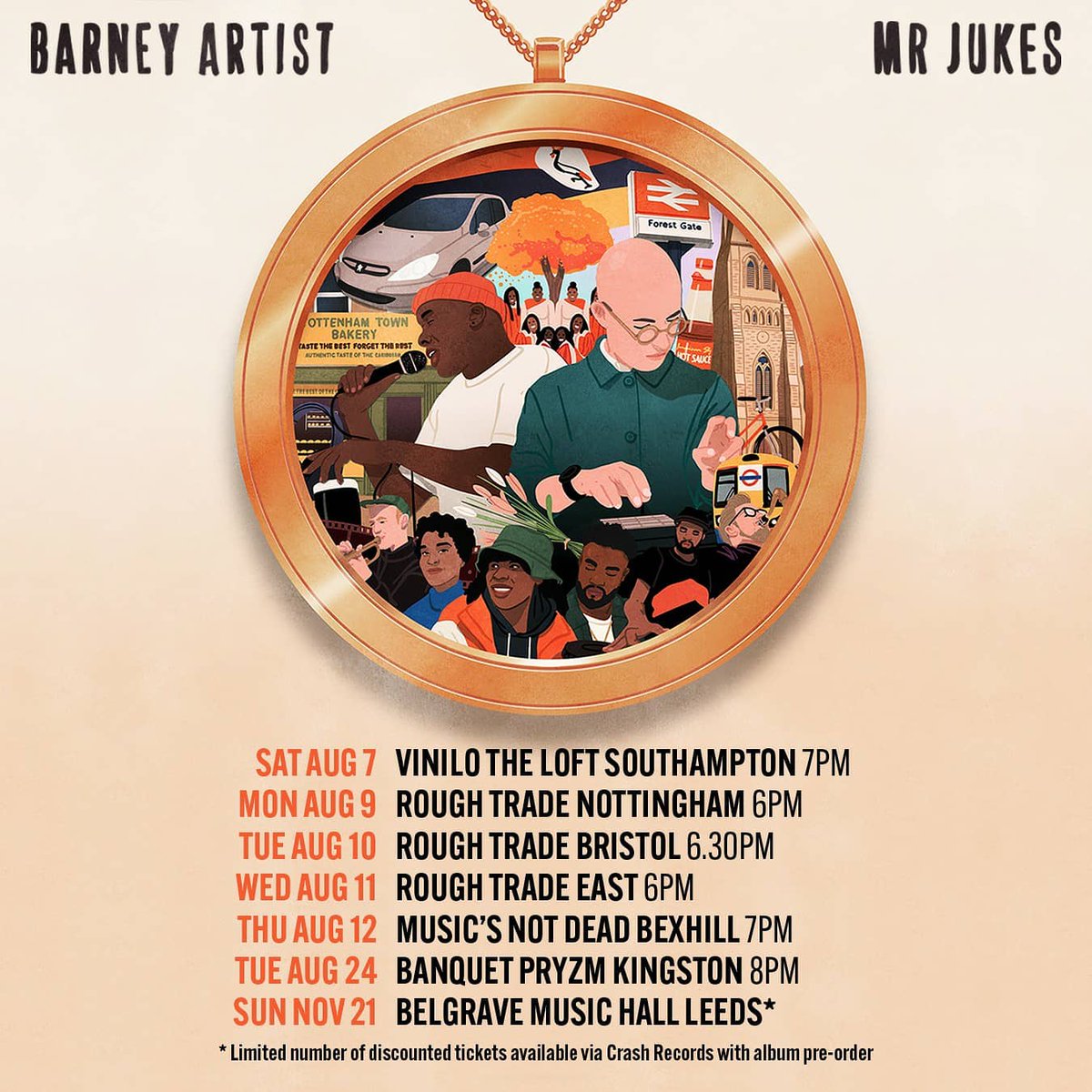 Album is out soon! We are on the road again in a few weeks playing some instores. Come and hang out..just pre-order the album from this link mrjukesandbarneyartist.lnk.to/InStoresSo and you'll get a ticket Hope to see you there