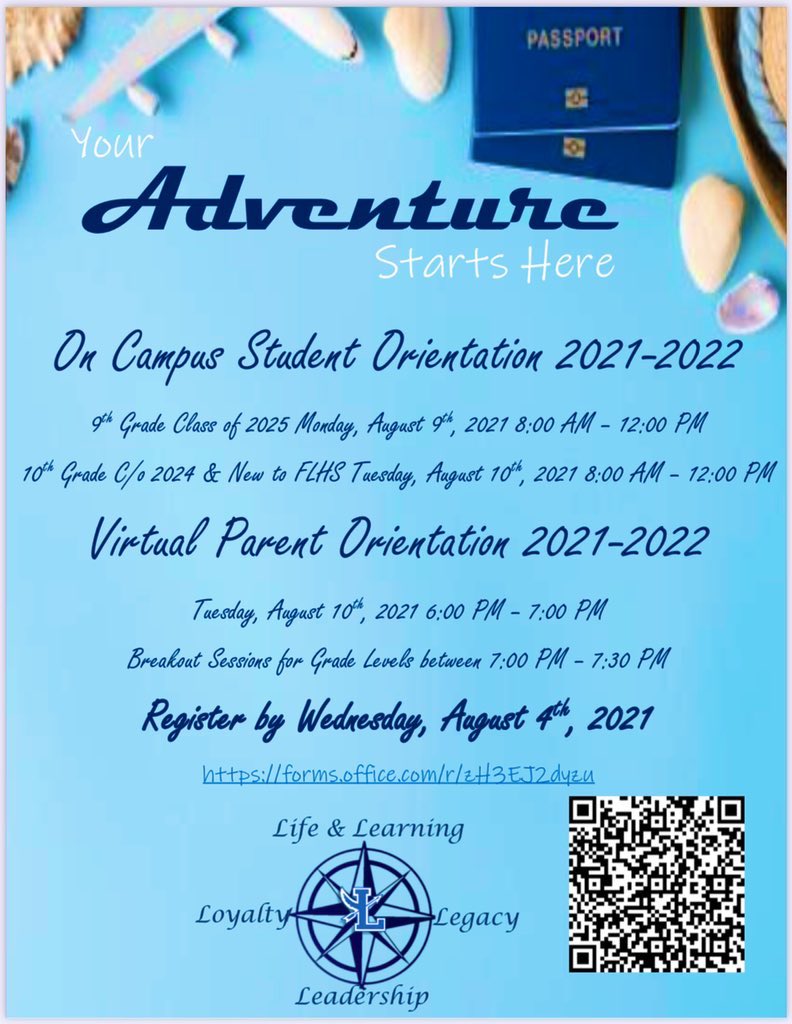 Fort Lauderdale High School (@flhsofficial) on Twitter photo FLHS Freshman and Sophomore Student Orientation is coming soon!
All Freshmen and Sophomores should attend. <a href="/PrincipalFLhigh/">Erin Brown</a> <a href="/FlyingLsAthlete/">Flying L's Athletics</a> <a href="/PtsaFlhs/">FLHS_PTSA</a> <a href="/missLotocky/">KATHRYN SCOTT</a> <a href="/flyinglsga/">Fort Lauderdale SGA</a> FLHS Freshman and Sophomore Student Orientation is coming soon!
All Freshmen and Sophomores should attend. <a href="/PrincipalFLhigh/">Erin Brown</a> <a href="/FlyingLsAthlete/">Flying L's Athletics</a> <a href="/PtsaFlhs/">FLHS_PTSA</a> <a href="/missLotocky/">KATHRYN SCOTT</a> <a href="/flyinglsga/">Fort Lauderdale SGA</a>