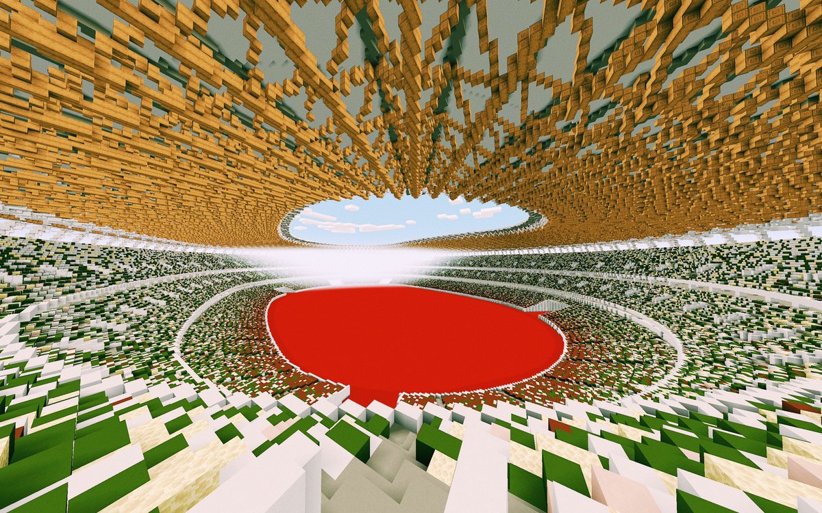 tskokmt's tweet photo. 去年マインクラフトで作った国立競技場マップを公開しました

実物大! 
かなり精密です

誰でもダウンロードできます。
https://t.co/4prcTxW7o3

僕が設計し、建設は5人ほどで約4ヶ月かけて作業。
コロナ禍だからこそ出来たマップです

#マイクラ #Minecraft #Tokyo2020   #Olympics https://t.co/repYC0fg5S