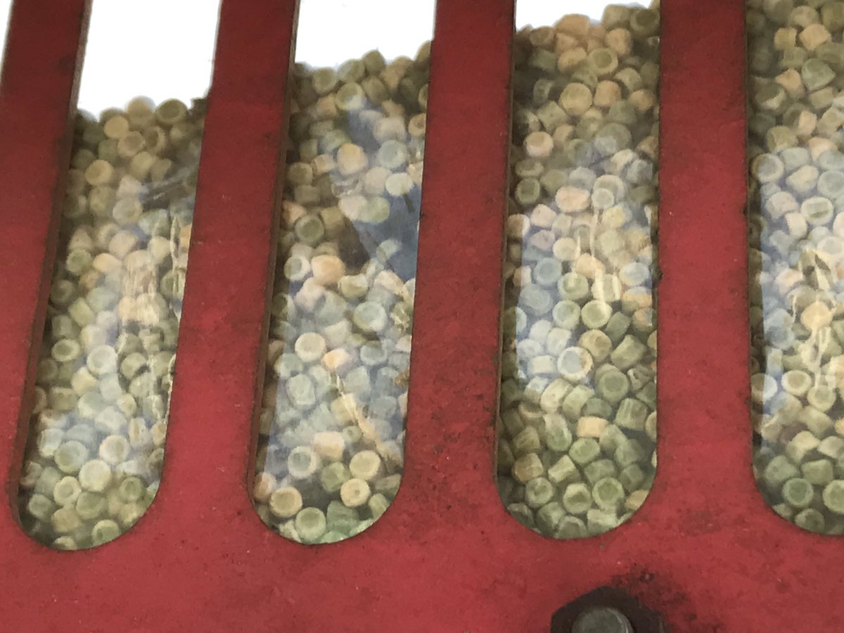 Gisteren en vandaag zijn de ‘droge’ erwten gedorsen en vanmiddag naar de afnemer gebracht. Volgend jaar zullen deze erwtjes weer dienen als zaaizaad en ook dan weer gedorsen worden. Of dat weer bij ons is weten we nu nog niet.  <a href="/DaanGoense/">Daan Goense</a> <a href="/JeanineFr/">Jeanine Françoijs</a>