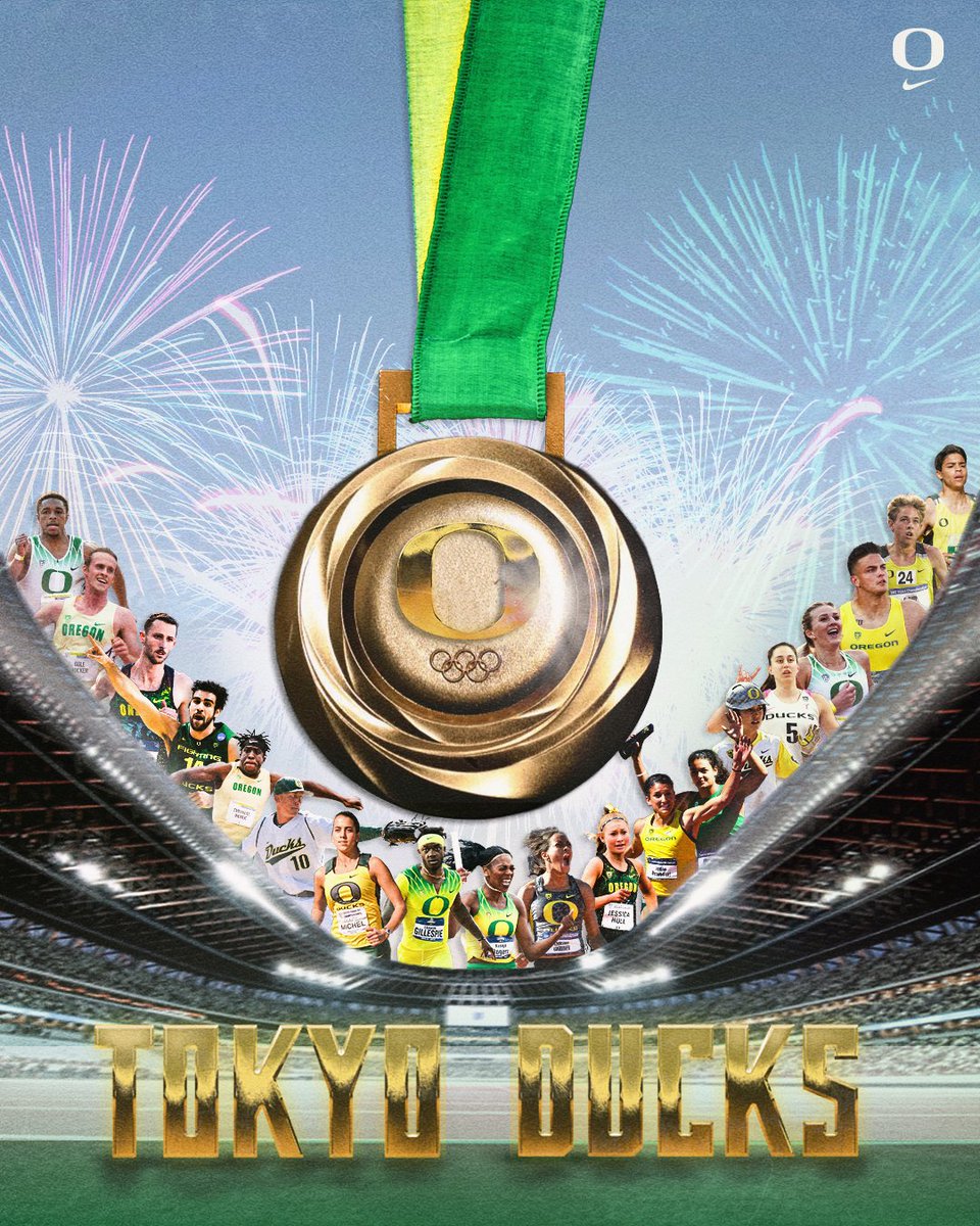 GoDucks's tweet image. Tokyo takeover.

The University of Oregon has 19 current and former student-athletes competing in the 2021 Olympic Games. #GoDucks

MORE: bit.ly/3iGMJL9