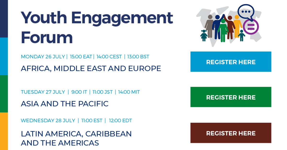 A few days to go for countries to submit their #ClimateCommitments.  They should be ambitious, inclusive &  implementable. What else should they be? let's discuss 🙂 do not forget to join the Youth Engagement Forum on 26-28 July 
Register here 👉ndcpartnership.org/events/youth-e…