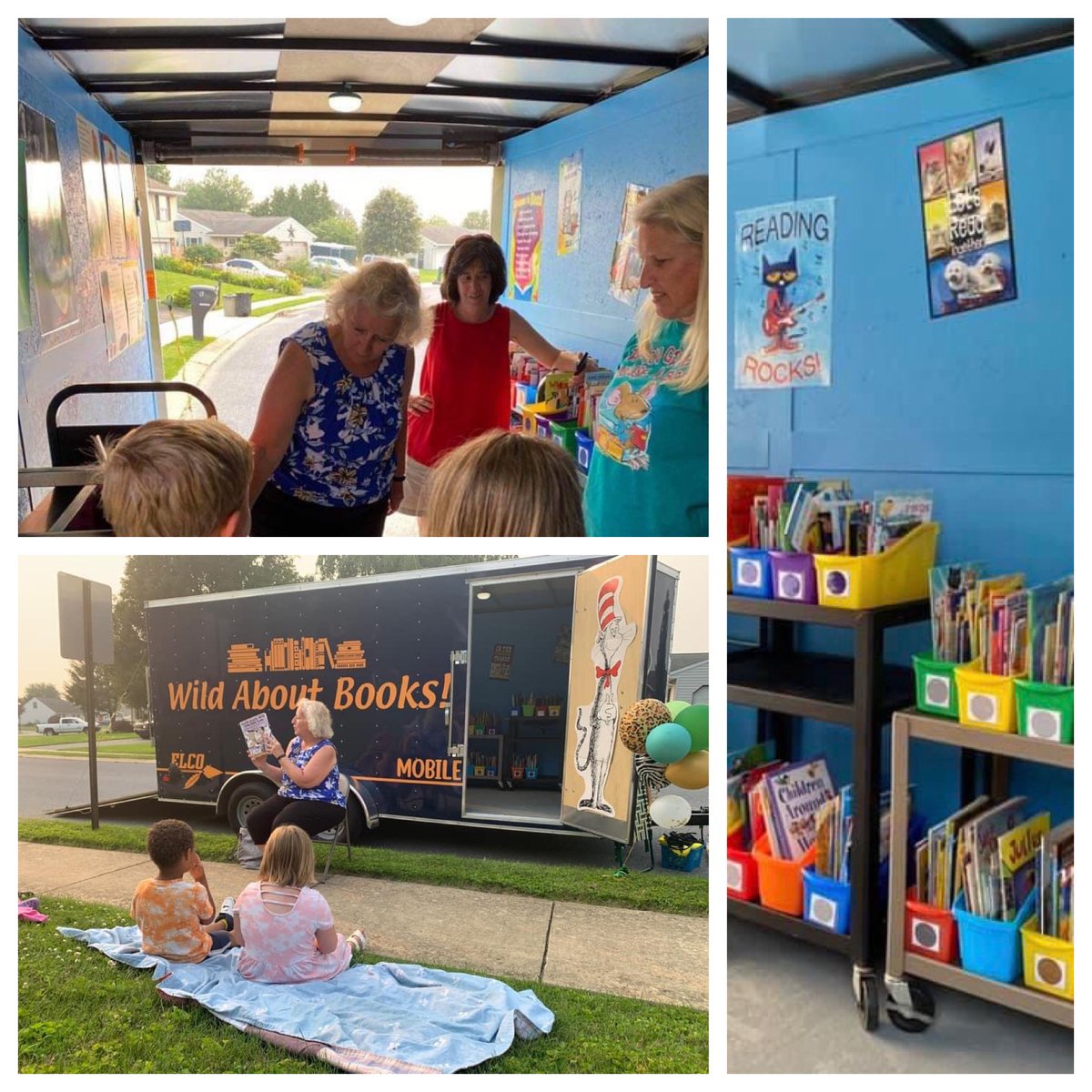 elcosdlibraries's tweet photo. Mrs. Breeden, the ELCO Elementary Librarian and Mrs. Mohn, the ELCO IS Librarian had a blast at the debut of the ELCO "Wild About Books" Mobile. #ELCOtogether #SummerReadingIsImportant https://t.co/2mPKeWDu4E