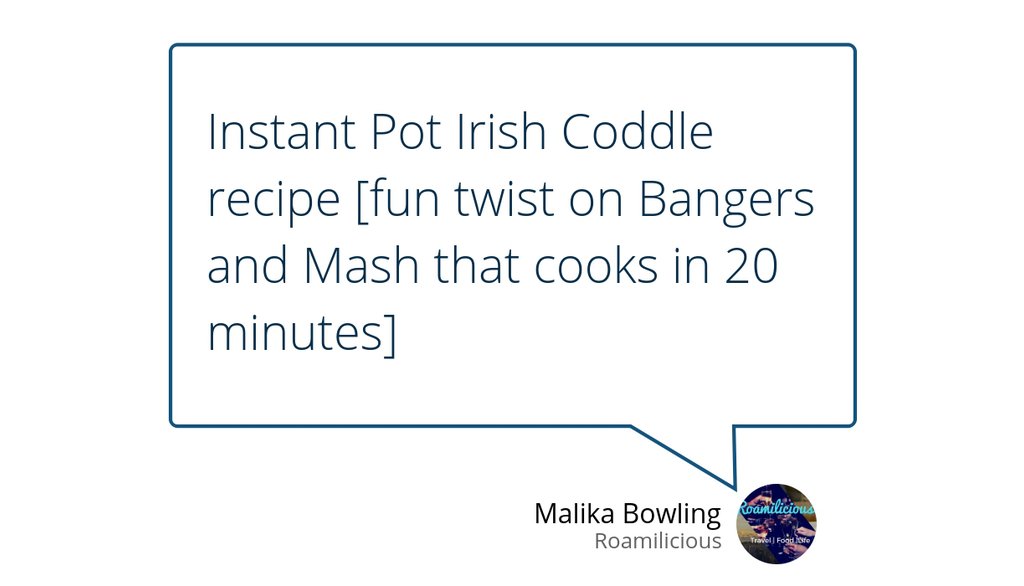This Irish Coddle recipe serves 4 and cooks in your Instant Pot in 20 Minutes

Read more 👉 lttr.ai/jg68

#Bacon #Bangersandmash #InstantPotrecipe