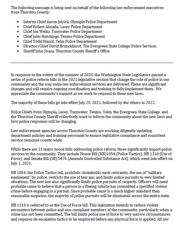 Thurston Co. Sheriff tweet media