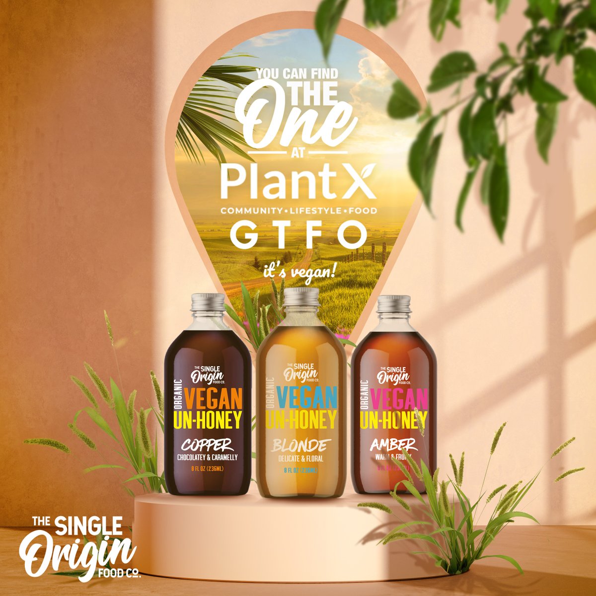 Get yours hands on our Vegan Un-Honey at Sprouts Farmers Market, Safeway Acme, New Seasons and New Leaf stores or order online at gtfovegan.com and plantx.com. Let us know in the comments below where you would like to see the Vegan Un-Honey on shelf next!