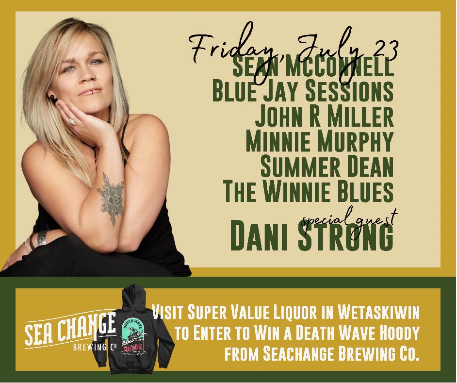 Road Less Travelled Radio (@travelledradio) on Twitter photo Today on the show, very special guest <a href="/danistrong22/">Dani Strong</a> plus music from <a href="/sean_mcconnell/">Sean McConnell</a> <a href="/bluejaysessions/">Blue Jay Sessions</a>, John R Miller, <a href="/minniemurfmusic/">Minnie Murphy</a> <a href="/summerdeanmusic/">Summer Dean Music</a> and <a href="/thewinnieblues/">The Winnie Blues</a>! Listen live at 6:30 PN MTN on <a href="/840cfcw/">840 CFCW</a> or stream online at CFCW.com! <a href="/SeaChangeBeer/">Sea Change Brewing</a> Today on the show, very special guest <a href="/danistrong22/">Dani Strong</a> plus music from <a href="/sean_mcconnell/">Sean McConnell</a> <a href="/bluejaysessions/">Blue Jay Sessions</a>, John R Miller, <a href="/minniemurfmusic/">Minnie Murphy</a> <a href="/summerdeanmusic/">Summer Dean Music</a> and <a href="/thewinnieblues/">The Winnie Blues</a>! Listen live at 6:30 PN MTN on <a href="/840cfcw/">840 CFCW</a> or stream online at CFCW.com! <a href="/SeaChangeBeer/">Sea Change Brewing</a>