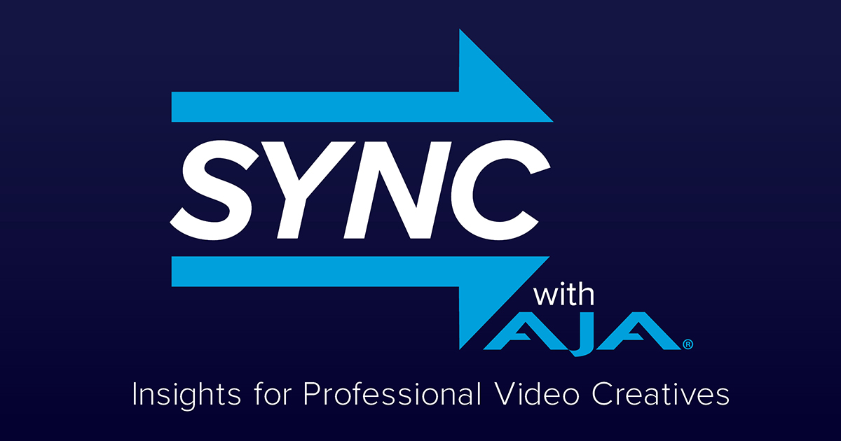 AJAVideo's tweet photo. What’s new in the world of production? Tune into SYNC with AJA Video Systems, a new podcast series where industry pros and video creatives discuss the latest trends, tools and workflows across production and post pipelines. Listen on Apple Podcasts: https://t.co/VBbUKsUTKA https://t.co/GgBz34oOnu