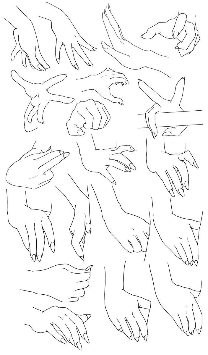 手の形フリー素材2 