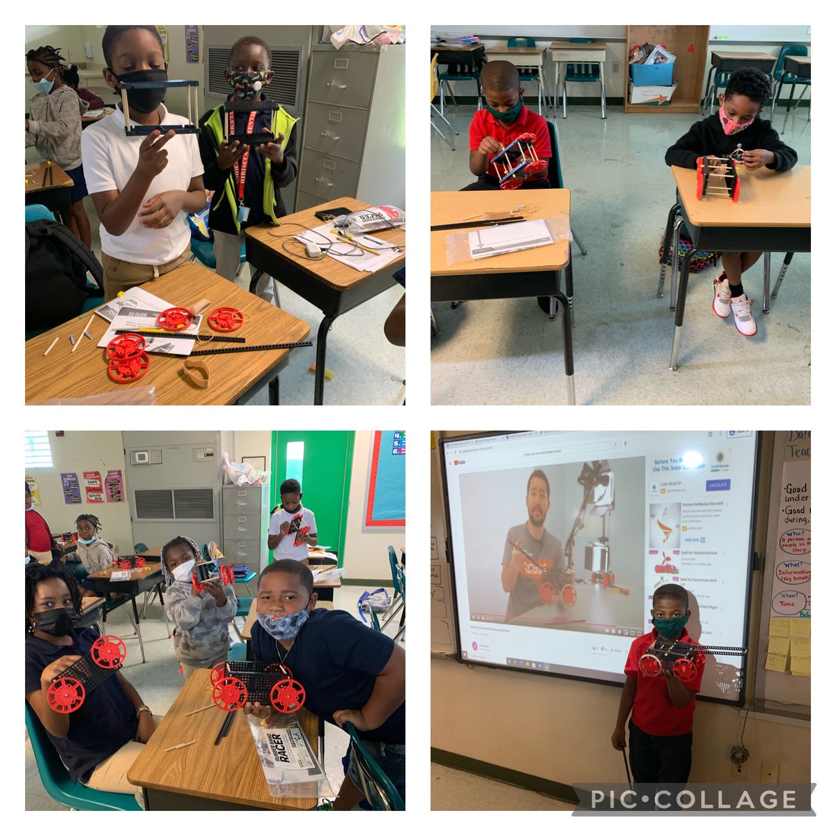 ElemHibiscus's tweet photo. We are on a “Roll” in Summer 305! Fridays are made for Fun!! #FUN STEAM Friday #Rubber Band Racers @ElemHibiscus @norlandelem @vinas_barbara https://t.co/XWEawkJjSt
