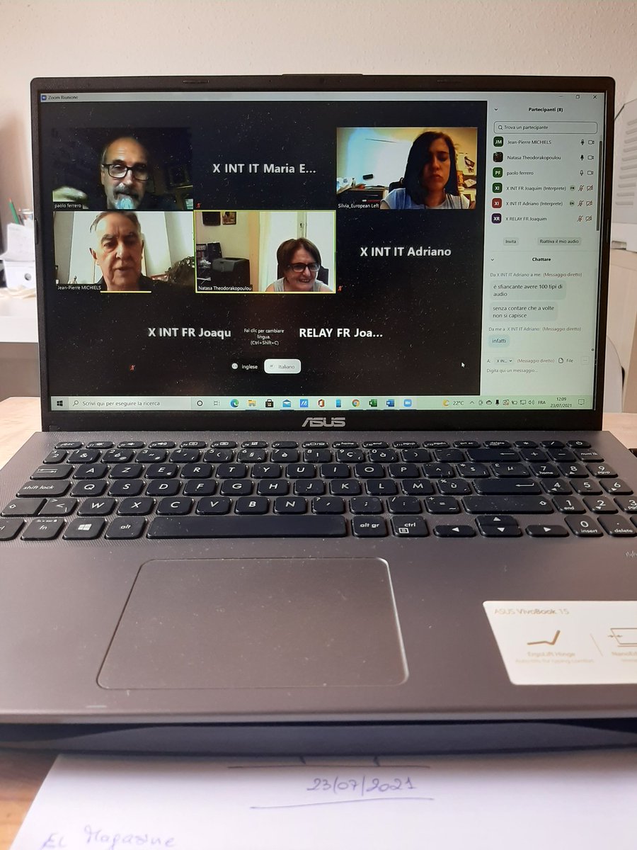 MariaElenaBelli's tweet photo. Simultaneous interpreting EN<>IT for the European Left https://t.co/tz7w2YqxyM