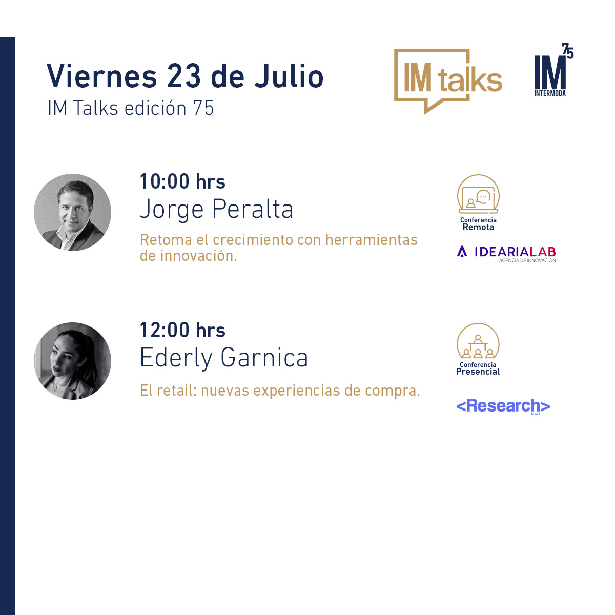 Intermoda's tweet image. El cuarto día de #Intermoda75 ha comenzado. Te compartimos el programa que podrás disfrutar el día de hoy en #FashionSpace e #IMTalks