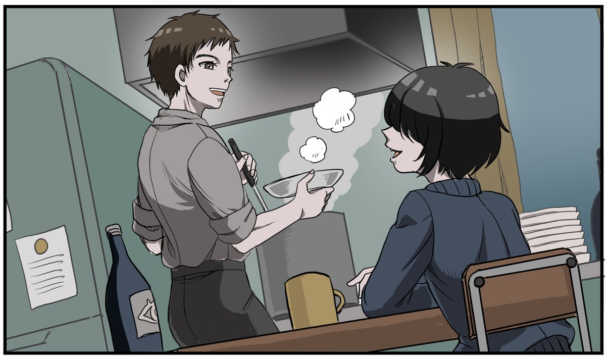 あーさ Artha 今描いてる成長モノシク漫画の一コマ カラー漫画描いてみたい と思ったが もうすでに一コマ目で心が折れそうになってる 笑