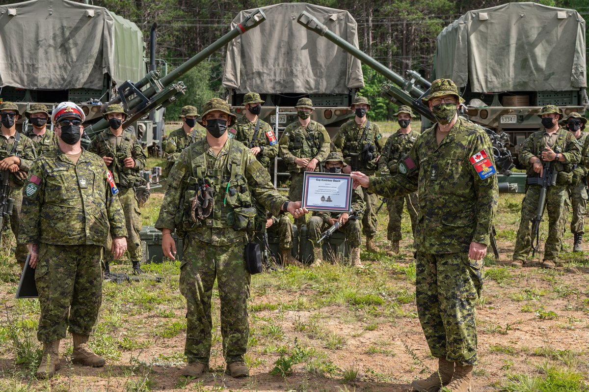 CanadianArmy's tweet photo. #BravoZulo to the members who completed Gun Area Technical Supervisor Mod 1 & Artillery Reconnaissance Technician Courses! Amazing work. https://t.co/ubnWl9FAxb