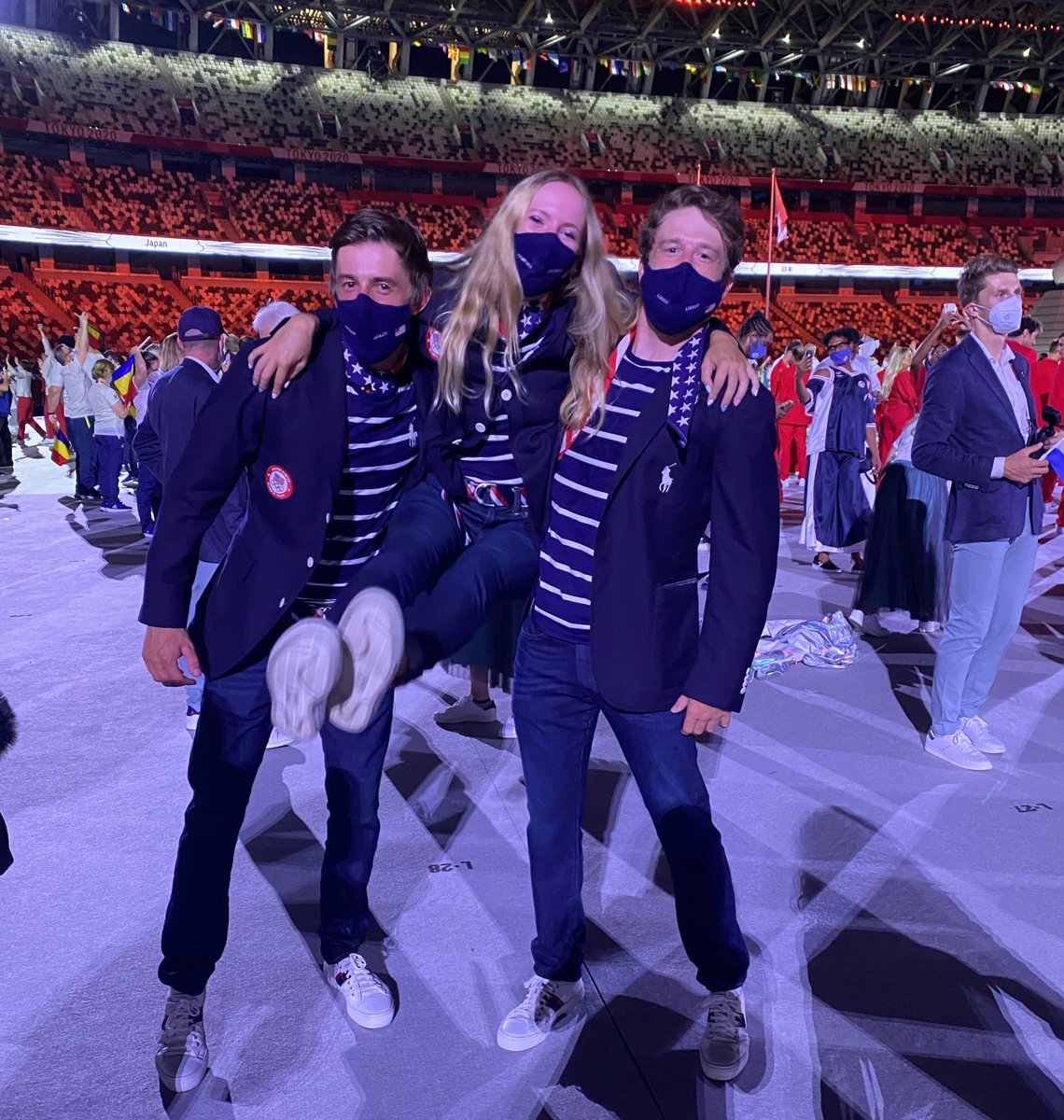 The stands may be empty but the emotions are real. #OpeningCeremonies #Tokyo2020 #TeamUSA