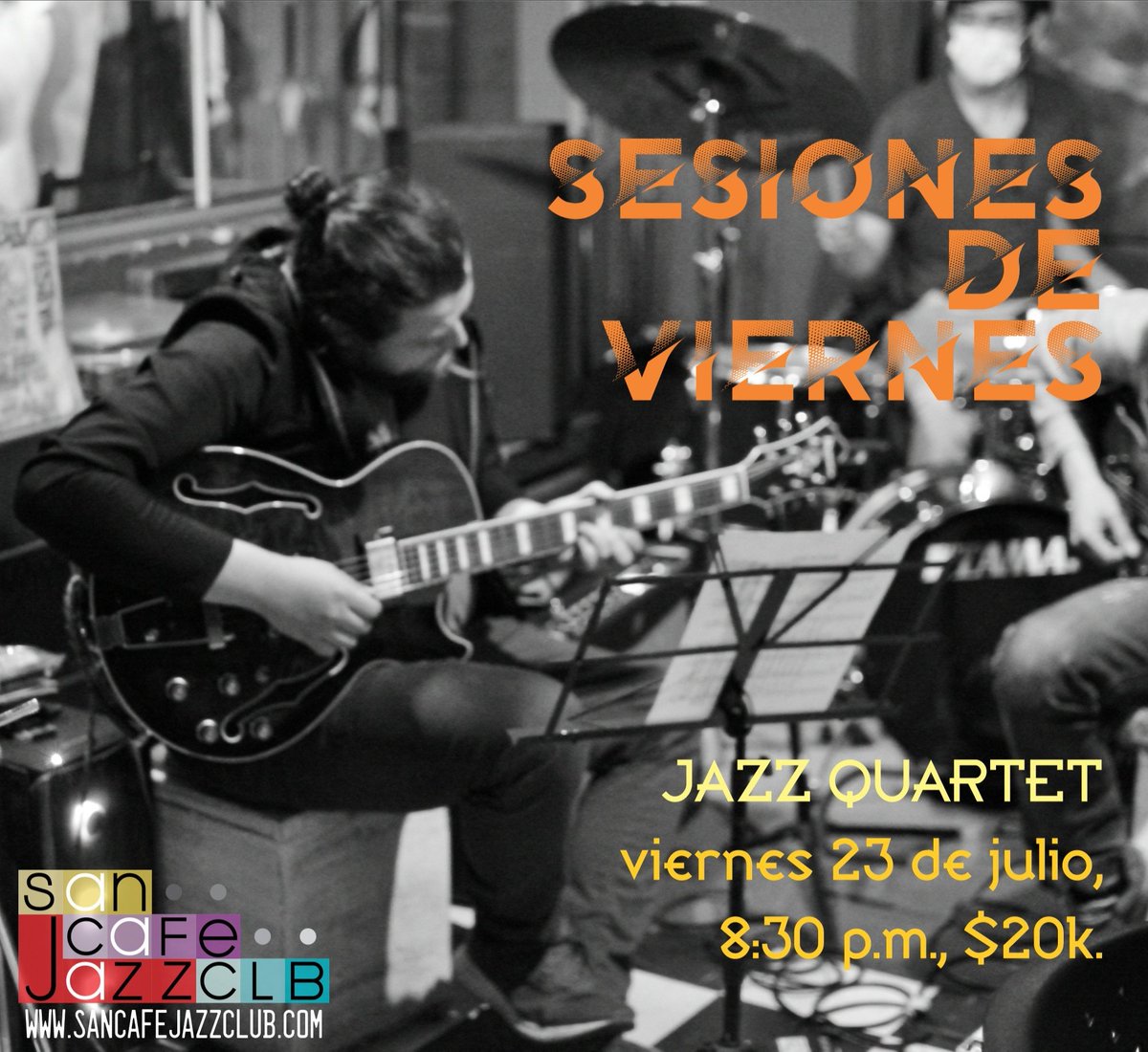 SanCafJazzClub's tweet photo. Esta noche #jazzmoderno con tremendos músicos¡
#jazz #jazzcolombiano #jazzbogota https://t.co/Yhyq3cYvVZ