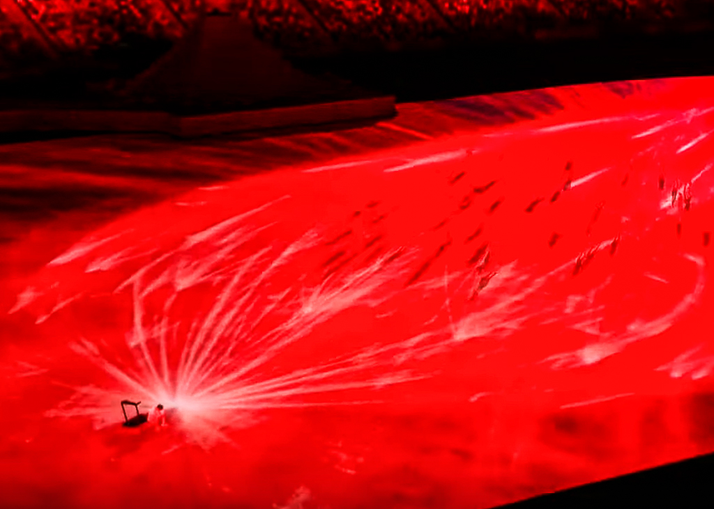 FeMoraBermudez's tweet image. Did we just see the #anaphase #spindle of a cell division in the opening ceremony of the #Tokyo2020 #Olympics? 😍