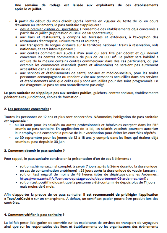 Prefet08's tweet photo. Communiqué du Préfet des #Ardennes : extension du champ d’application du « Pass sanitaire »  👇
Retrouvez également le communiqué sur le site internet de la préfecture ➡️https://t.co/QKGrEg2j2c https://t.co/ZUOvi6jjjn