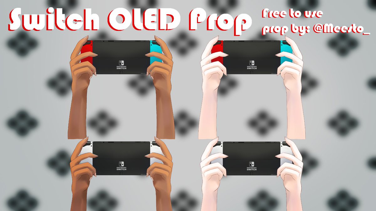 Meesto_'s tweet image. [🎮 Free Prop 🎮]

Here&apos;s a free to use Switch OLED prop for anyone interested~ 

Link below 👇

#Vtuber #VTuberEN #VTuberAssets
