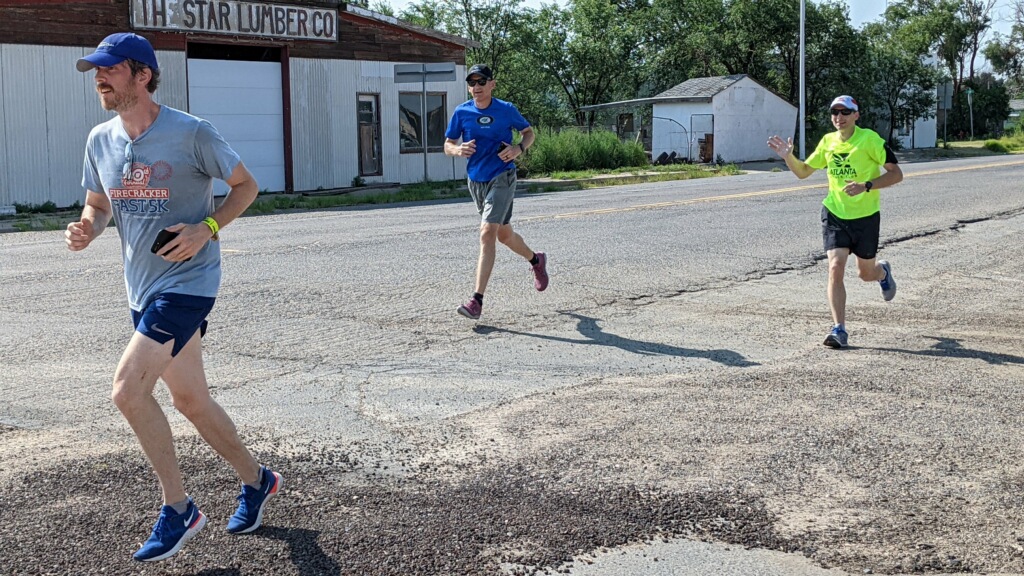 GeorgeSchroeder's tweet photo. Day 1. Done. 17.39 miles down. We’re halfway to Colorado on the #PanhandleRun. 

Great run! Let’s do it again tomorrow.

Help us support @neverthirst and get a cool t-shirt, too.

https://t.co/sTshDsHNtN https://t.co/BYO232xpUJ