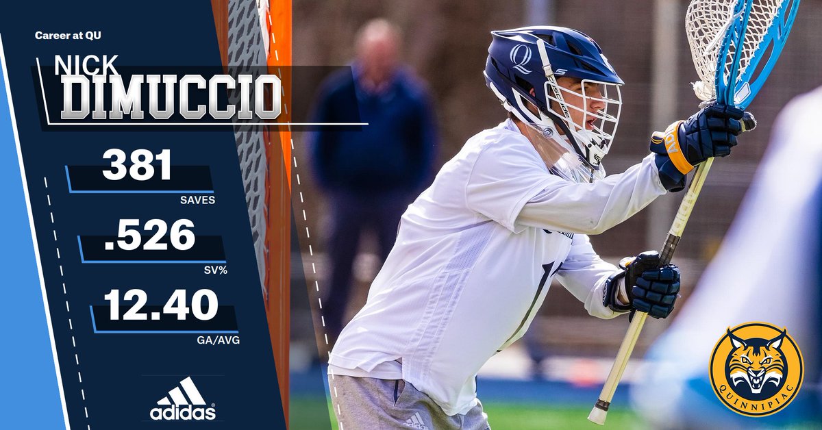 QU_MLAX's tweet photo. Nick DiMuccio already ranks 4th in our program's history in total saves 😲💪

In 2021, DiMuccio helped anchor a QU defense that allowed just 10.00 goals per game (No. 12 nationally). https://t.co/WufsVkH3Dh
