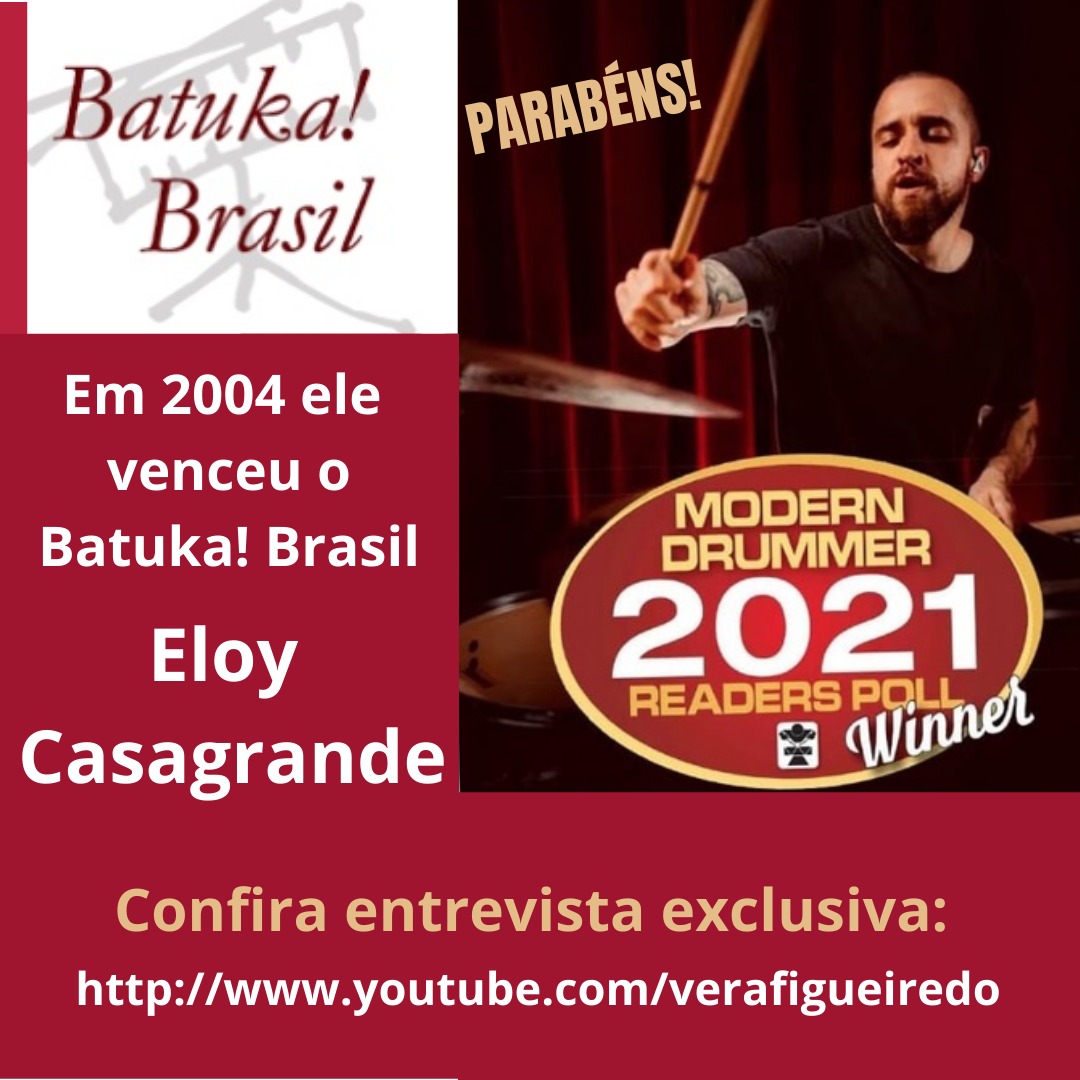 Parabéns ao <a href="/eloycasagrandee/">Eloy Casagrande</a> por ser o vencedor da categoria Melhor Baterista de Metal do Modern Drummer Reader Poll 2021!

Link direto para entrevista: youtu.be/LufaJOULnIk

#eloycasagrande #batukabrasil #moderndrummermagazine #moderndrummerreaderspoll #bestmetaldrummer