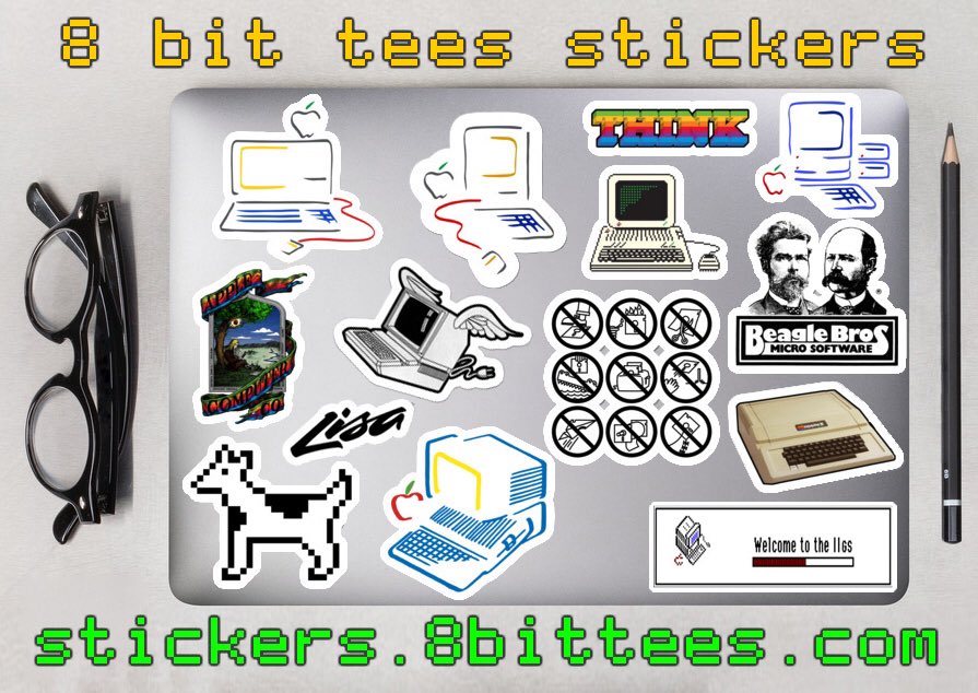 8bittees's tweet photo. Get your favorite retro stickers at https://stickers.8bittees.con #8bittees #retro #retrogear #RetroComputing https://t.co/EDrtmLoA1n
