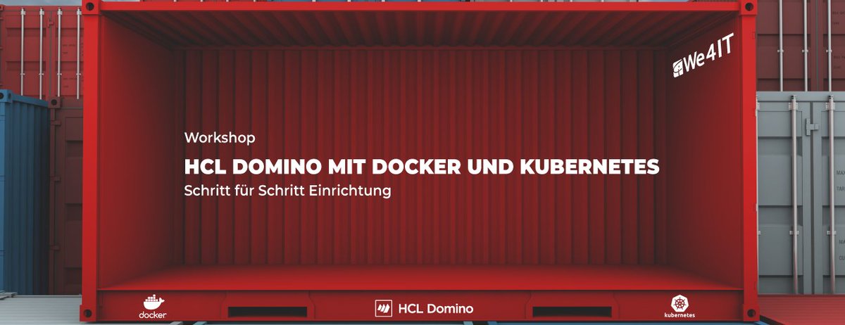 Hands-On #Workshop: #HCLDomino mit #Docker und #Kubernetes

Bis Montag, 26. Juli zum Early Bird Tarif! Wir öffnen gemeinsam die Tür zur #Containerisierung - und Sie werden selbst eine laufende Umgebung aufbauen. Mehr Informationen finden Sie hier: bit.ly/3ePq91Q