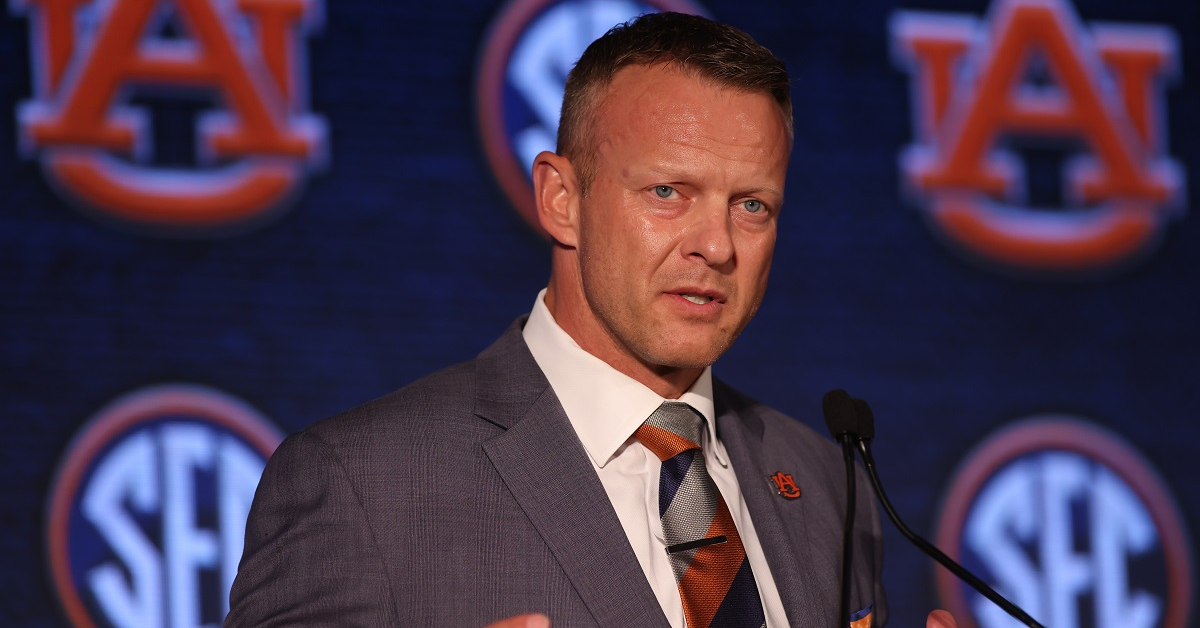 Auburn football coach Bryan Harsin speaks at SEC Media Days 2021. He is one of only two head coaches in the Southeastern Conference who never spent a day in the SEC as a player or a coach before taking his current job. Learn more. https://t.co/UAkKLBD4NG https://t.co/MJxrbeRFPF