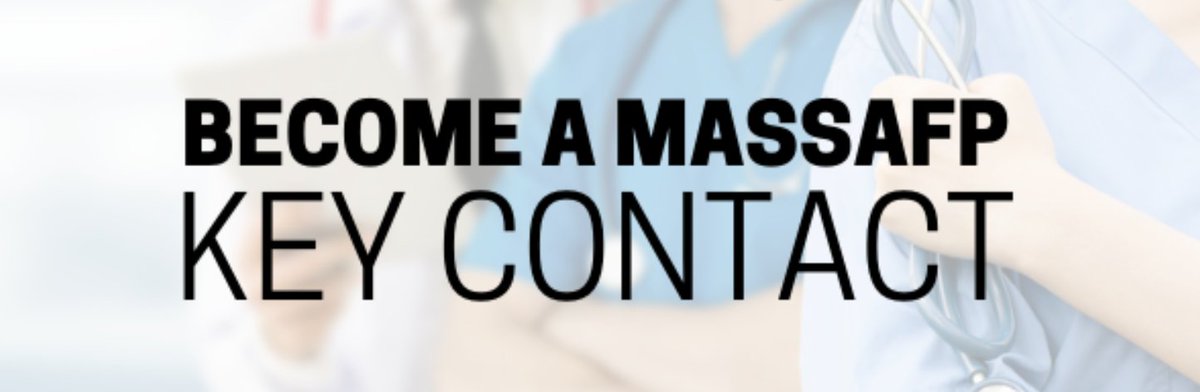 Become a #MassAFP Key Contact! Now more than ever, strong advocacy for #FamilyMedicine is crucial in maintaining our #healthcare workforce and quality of care in Massachusetts. Start to influence the policy process and be a champion of family medicine: ow.ly/Bh8C50FClZB