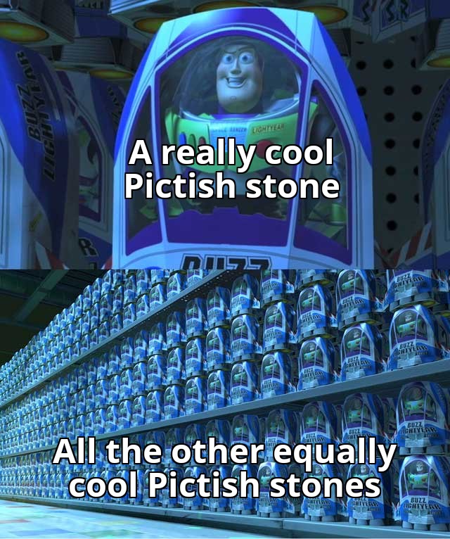 PictishM's tweet photo. #Picts #Archaeology #Pictland #SymbolStone #VeryCool #ToyStory #BuzzLightyear #TooInfinity #AndBeyond https://t.co/E8cnSj3Wb3