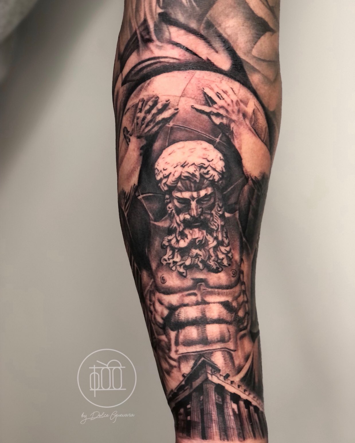 Inner Forearm Mens Sleeve Tattoo Of Atlas Holding Globe | Atlas tattoo,  Tattoo designs men, Tattoo designs