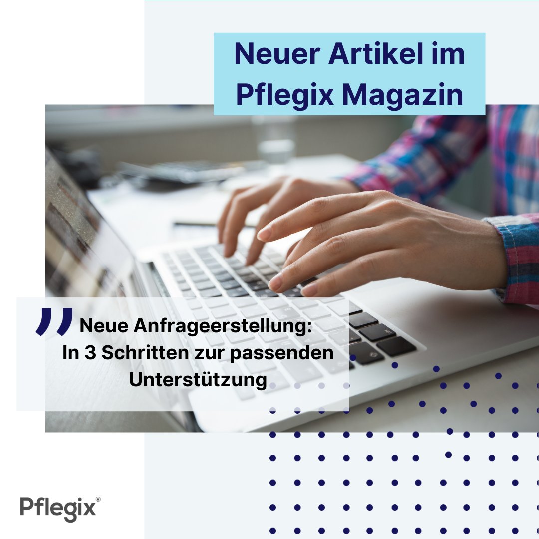 Damit Familien noch schneller die passende Unterstützung finden, haben wir unseren Prozess der Anfrageerstellung optimiert. Wir fassen die wichtigsten Änderungen für Sie zusammen. 💚
Schaut jetzt rein: bit.ly/2UHUl8f 
#pflegix #wecare #pflege #betreuung #alltagshilfe