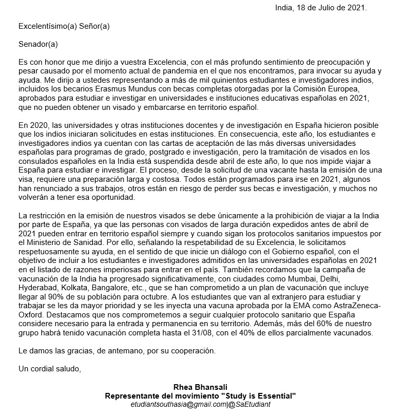 SaEtudiant's tweet photo. @sanchezcastejon Allow Indian students in spain ! Thousands of Indian scholarships recipients and students are being banned from entering Spain. France, Germany and Belgium have all opened their borders to students. When will spain do the same ? #studyisessential #EstudiarEsEsencial #coronavirus https://t.co/EuCOB0mpDD