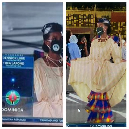 JFK’s own Ms. LaFond! #TokyoOlympics #TokyoOpeningCeremony