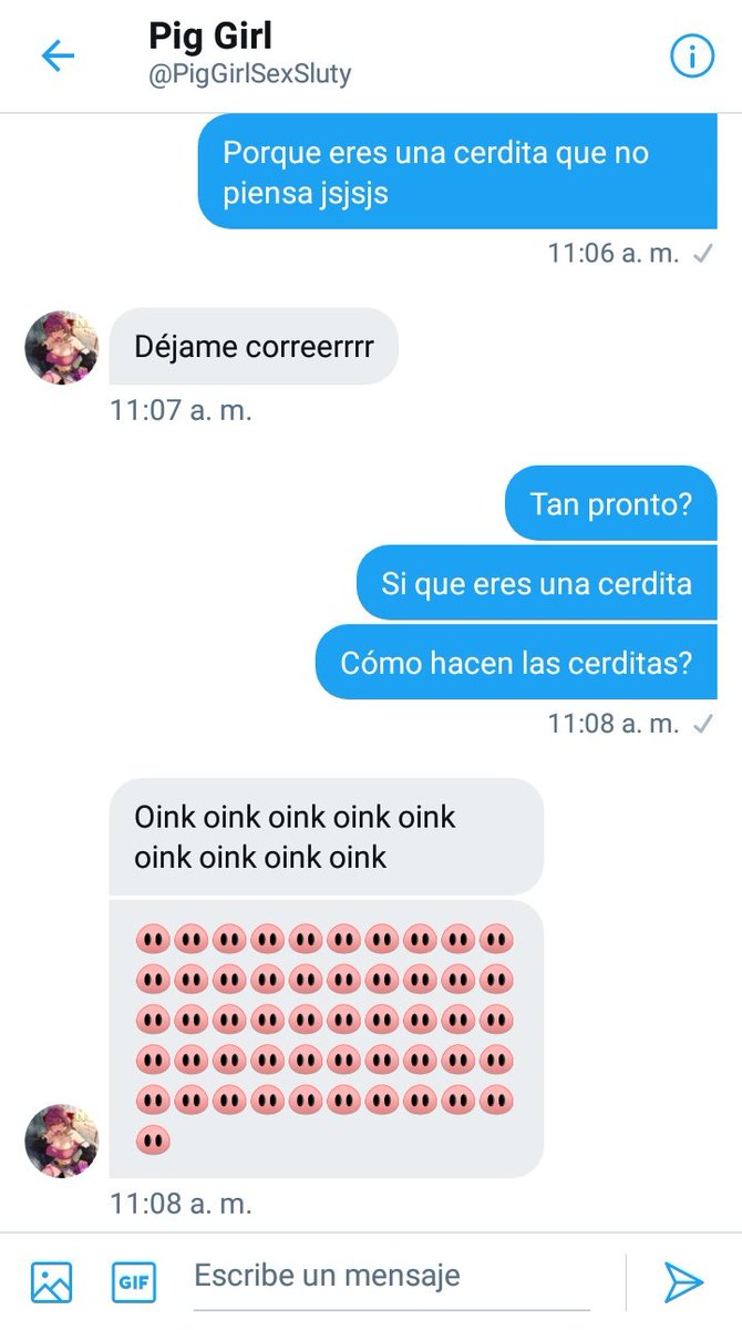 Littlesexywhore's tweet photo. @PigGirlSexSluty ¿Cómo hacen las cerditas? https://t.co/GBUcLxRPAN