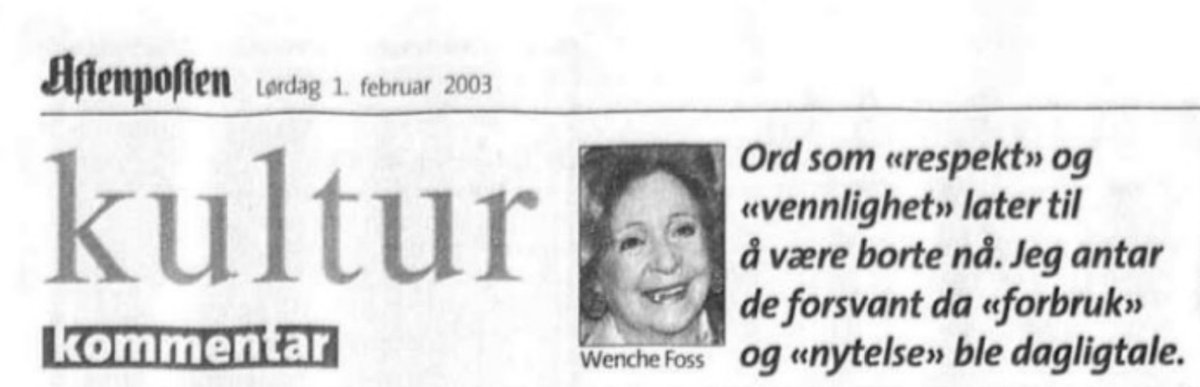 <a href="/Steinklev/">Øyvind Steinklev</a> Også sagt av Wenche Foss: