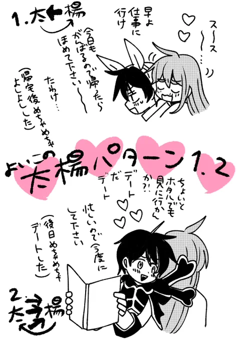 1って萌えるのでは?!と思って太楊の可能性を感じたはずなのになぜかよく描くのは2 