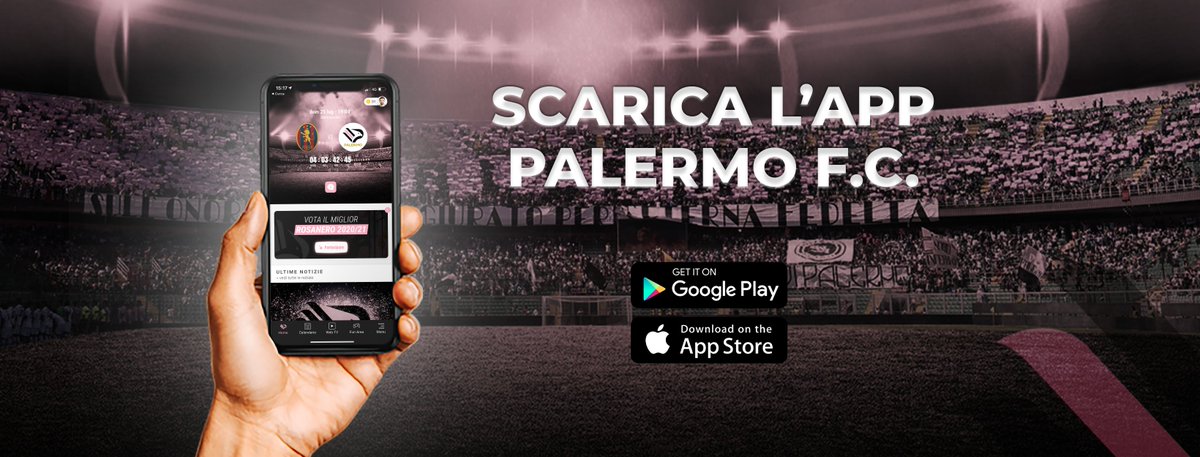 🤩 𝗘' 𝗮𝗿𝗿𝗶𝘃𝗮𝘁𝗮 𝗹𝗮 𝗻𝘂𝗼𝘃𝗮 𝗔𝗽𝗽 𝗣𝗮𝗹𝗲𝗿𝗺𝗼 𝗙.𝗖.! 

📲 L’app è disponibile su Play Store di Google e su Apple Store, a questo link:
bit.ly/AppPalermoFC❗️
